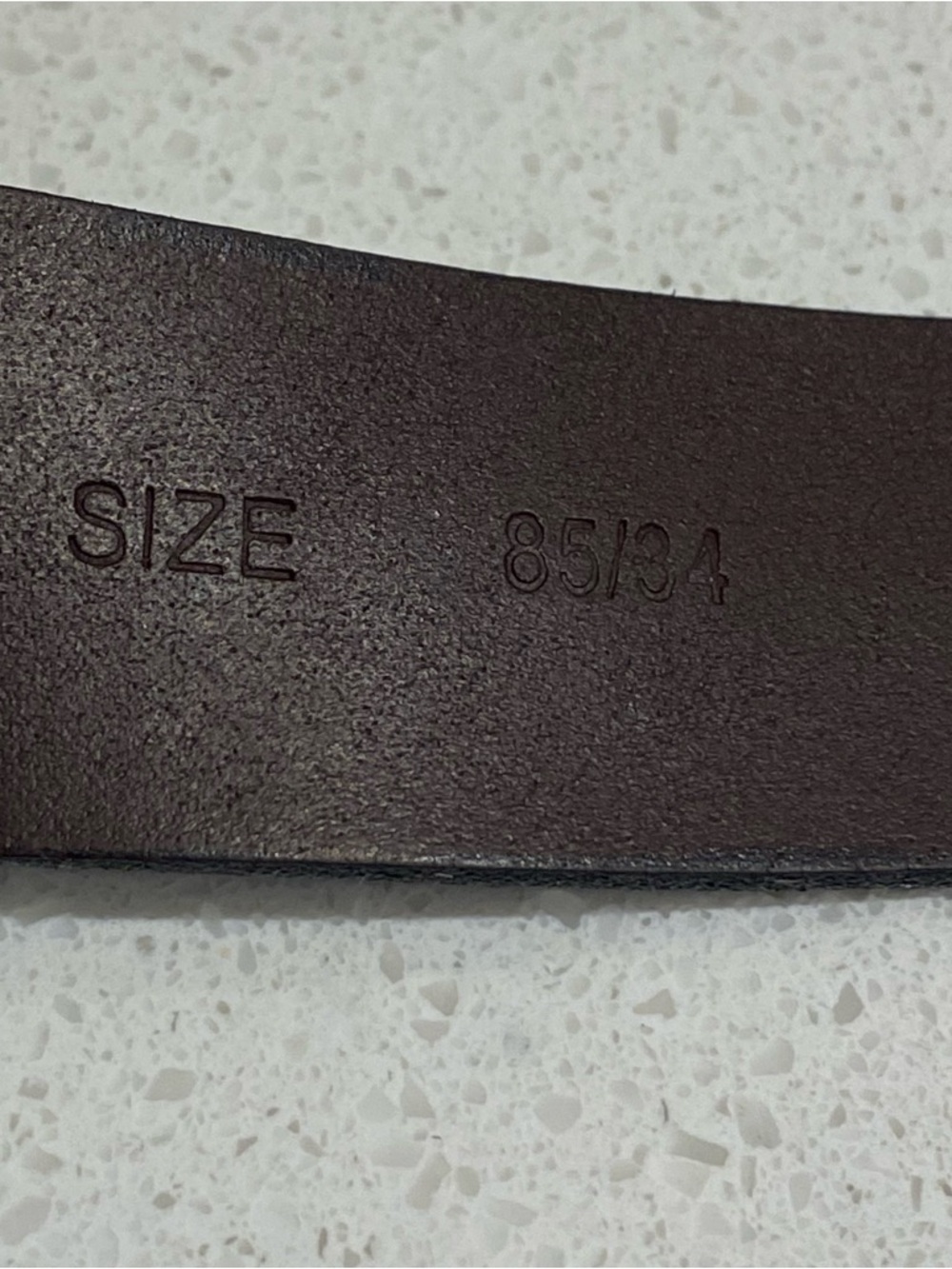 Levi Strauss Co. Leather Belt Made in Italy Black bronze Buckle Two Horse 34 - Picture 7 of 11
